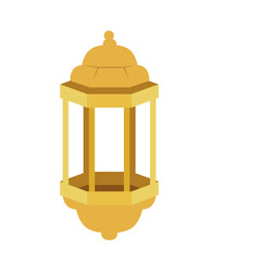 ramadan kareem lantern, arab islam culture decoration on white background vector illustration design