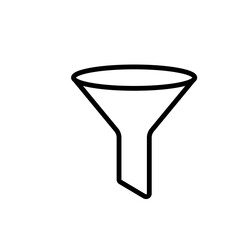 funel - filter icon vector design template