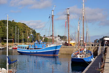 Port Rhu of Douarnenez, a commune in the Finistère department of Brittany in north-western France.