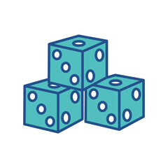 dice icon design,flat style trendy collection