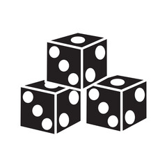 dice icon design,flat style trendy collection