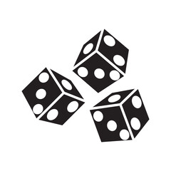 dice icon design,flat style trendy collection
