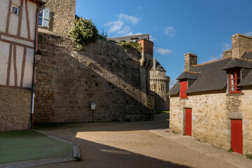 Fototapeta na wymiar France. Door washhouses, Vannes, city in French Brittany.
