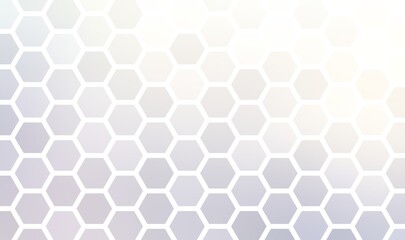 Hexagonal pattern halftone lilac light. Mosaic background.
