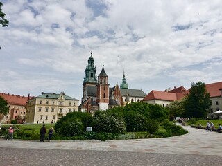 Fototapeta na wymiar Wawel Castle, Krakow, Poland. The first UNESCO World Heritage Site in the world.