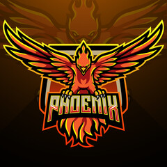 Phoenix esport logo mascot design © REYYARTS