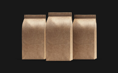 Paper Coffee Bag Mockup Design
