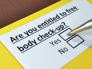One person is answering question about free body check up.
