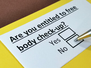 One person is answering question about free body check up.
