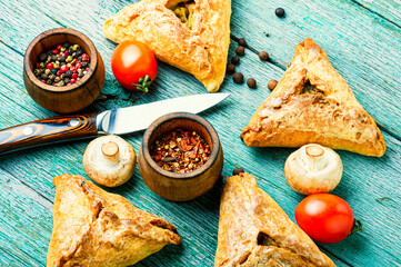 Russian chicken pie or kurnik © nikolaydonetsk