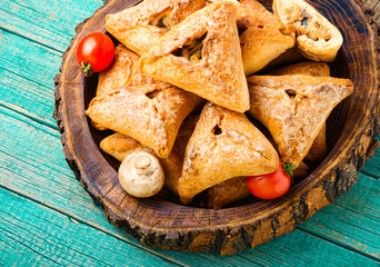 Russian chicken pie or kurnik © nikolaydonetsk