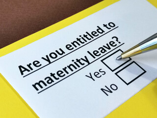 One person is answering question about maternity leave.