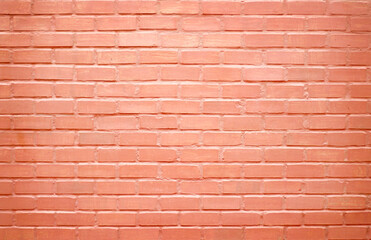 Colorful red brick wall texture on background
