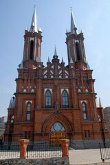 Obraz premium Catholic church of Virgin Mary. Vladivostok, Primorsky Krai (Primorye), Far East, Russia..