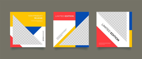 Unique Editable modern Social Media banner Template. Promotional web banner for social media. Elegant sale and discount promo. Fashion and lifestyle blog templates, web banners