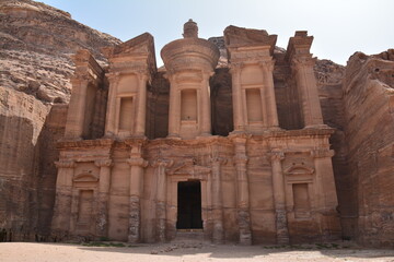 Le Monast&egrave;re Site arch&eacute;ologique Petra Jordanie 