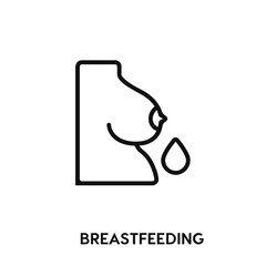 breastfeeding icon vector. breastfeeding sign symbol.
