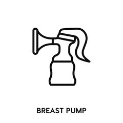 breast pump icon vector. breast pump sign symbol.