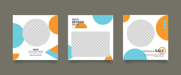 Unique Editable modern Social Media banner Template. Promotional web banner for social media. Elegant sale and discount promo. Fashion and lifestyle blog templates, web banners