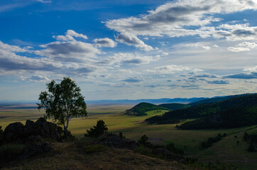 landscape with clouds