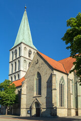 Fototapeta na wymiar Die Evangelische Pauluskirche im Zentrum der Stadt Hamm, Nordrhein-Westfalen