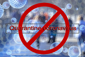 quarantine coronavirus background, abstract blurred theme coronavirus pandemic epidemic