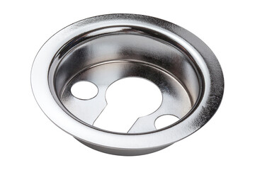 Set keyholes on a white background. Set for installation - pad, screws,
