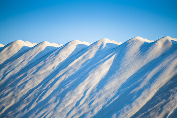 Mountain of salt near the village of Santa Pola. Province of Alicante. Spain