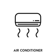 air conditioner icon vector. air conditioner sign symbol.