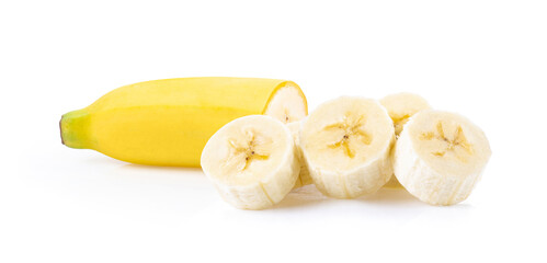 banana on white background