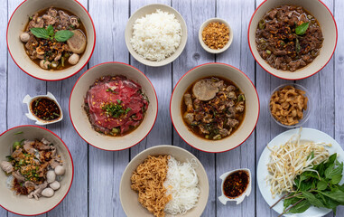 Thai Food Mixed Soups 