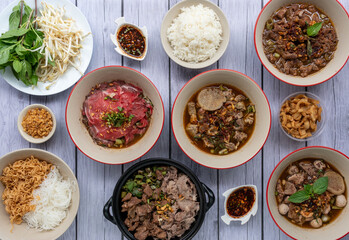 Thai Food Mixed Soups 