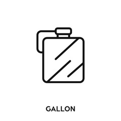 gallon icon vector. gallon sign symbol.