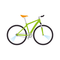 Fototapeta na wymiar hardtail mountain bike on white background vector illustration design