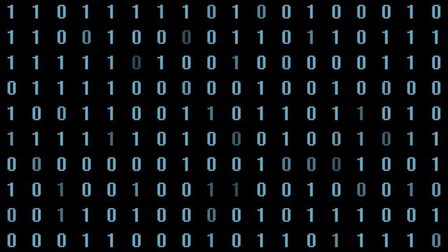 Bioinformatics Genetic DNA Code AGTC into Computer Code - DNA Genome Sequencing Letters Fade to 1s and 0s