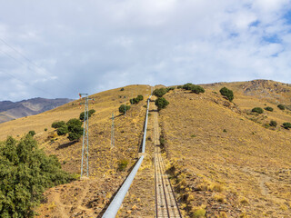 water pipe for the Poqueira hydroelectric power station (Spain)