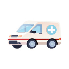 ambulance emergency car transport icon vector illustration design