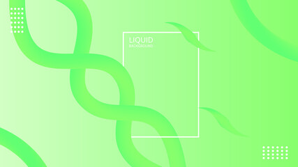 liquid background with modern digital creative light green color