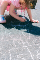 Sidewalk chalk activities