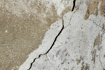 Texture of old cracked concrete wall. texture cement background abstract grey color