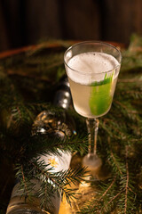 christmas cocktail on the holiday party