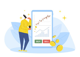 Invest in the company's bonds. Stock market image.