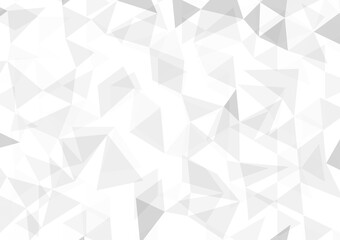 Polygon abstract white gray background.Vector mosaic wallpaper texture.