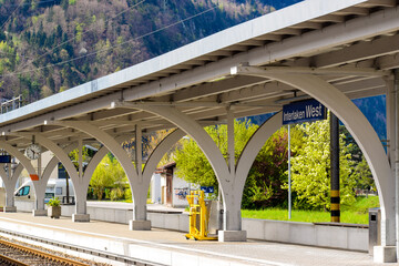 Switzerland 2019: Uninhibited,clean train station of Switzerland