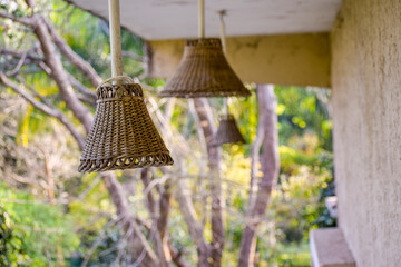 Hanging Lamp Shade with Bokeh Effect.