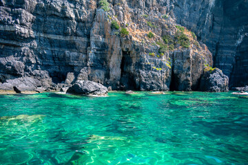 Italy, Campania, Marine Protected Area - Infreschi and Masseta coast - 11 August 2019 - The marine...