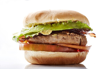 still life hamburger
