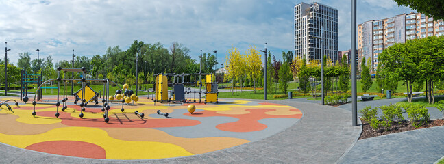Panoramic view of playground