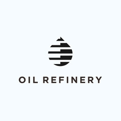 refinery logo. gas logo