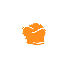 Chef hat logo template vector
